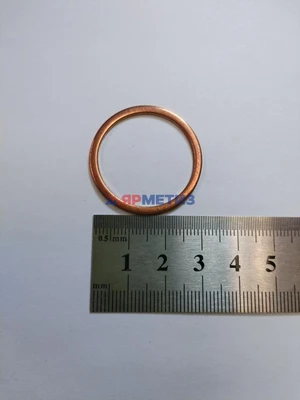 Шайба 27х32х1,5мм меднаяфото