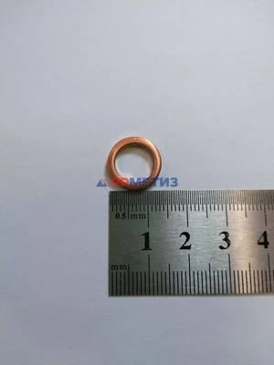 Шайба 10х14х2мм меднаяфото