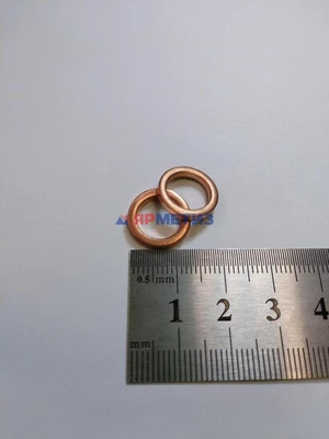 Шайба 10х14х2мм меднаяфото1