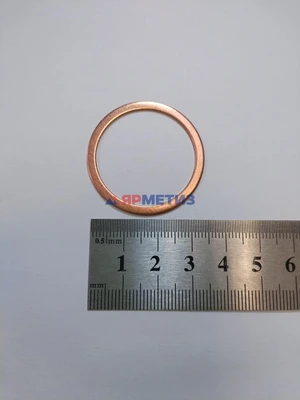 Шайба 30х36х1мм меднаяфото