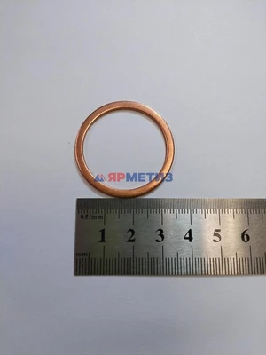 Шайба 14х20х3мм меднаяфото