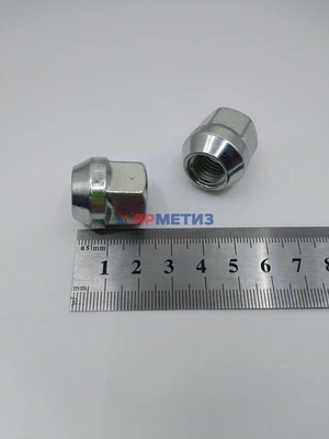 Гайка 12х1,5х22мм цинк конус открытая, (ключ 19мм) арт. 400145 Zфото