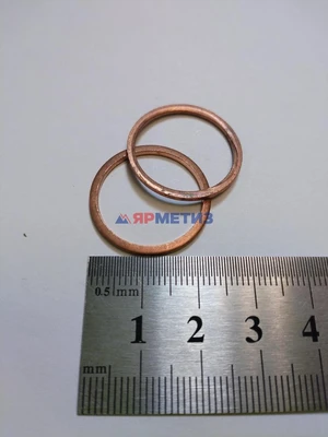 Шайба 20мм медная узкаяфото1