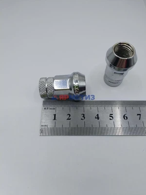 Гайка 12х1,25х32мм хром конус закрытая 7-граней арт. 317344-Crфото
