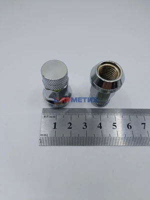 Гайка 12х1,5х32мм хром конус закрытая 7-граней арт. 317345-Crфото1
