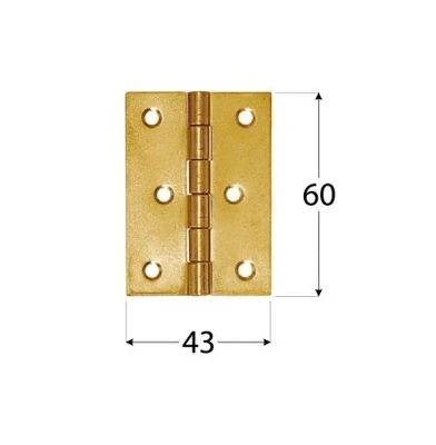 Петля 60х43мм дверная DMX 8017чертеж