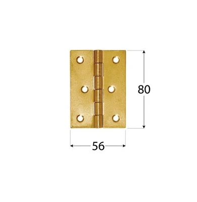 Петля 80х56мм дверная DMX 8019чертеж