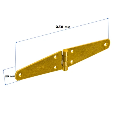 Петля 250х45мм треугольная DMX 8087Схема