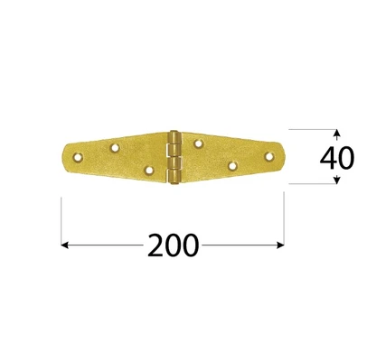 Петля 200х40мм треугольная DMX 8088Схема