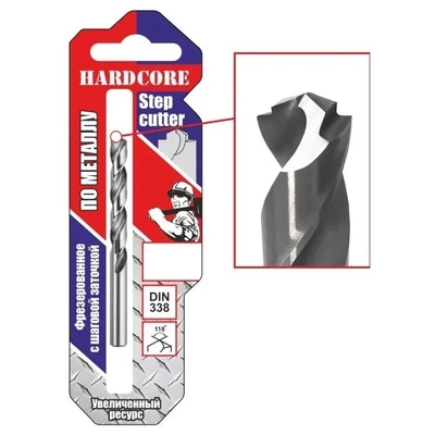 Сверло 5,0х86мм ц/х Step Cutter Hardcore арт. 140050Картинка