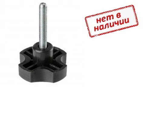 Фиксатор-болт барашек М6х18мм, черный