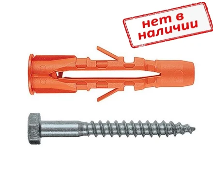 Дюбель 10х60мм нейлоновый Mungo MU-SS (дюбель + шуруп с шестигранной головкой)