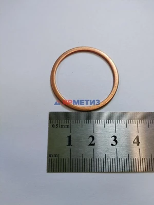Шайба 28х32х1,5мм медная