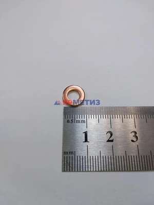 Шайба 5х10х1,5мм медная