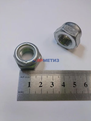 Гайка 14х1,5мм с нейлоновым кольцом низкая стойки 1118/2110-15/70 арт. 21080-2901056-008