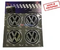 Стикер на колесные диски VOLKSWAGEN (чёрный) d-58мм