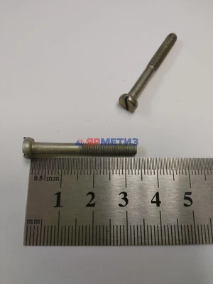 Винт 4х32мм цилиндрическая голова шлиц, оцинкованная сталь