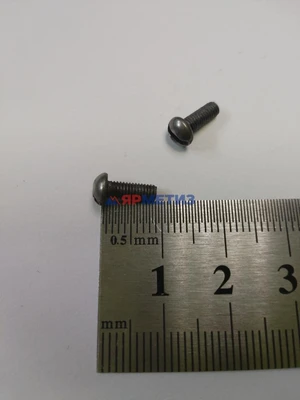Винт 3х08мм с полукруглой головой шлиц