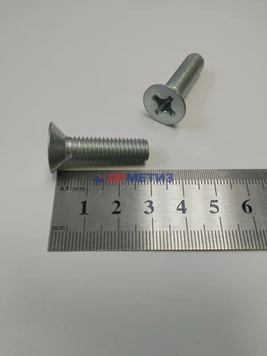 Винт 8х28мм потайная голова, оцинкованная сталь