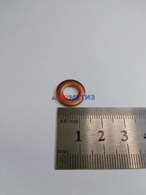 Шайба 7х15х1,5мм медная
