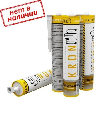 Герметик KRONbuild силиконовый универсальный бесцветный (280 гр.)