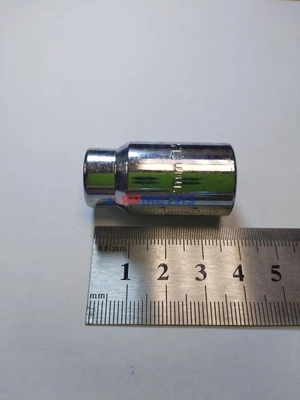 Гайка 12х1,5х38мм внутренний шестигранник конус, хром с направ. носиком 16мм арт. 206645ET Cr