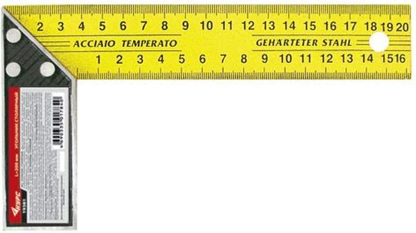 Угольник 250мм столярный Курс арт. 19382