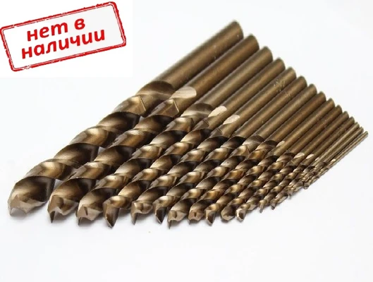 Сверло по металлу 6,2мм с кобальтом цилиндрический хвостовик, сталь Р6М5К5
