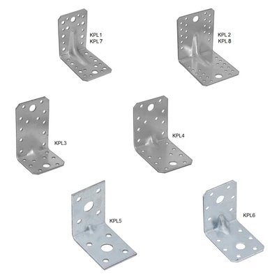 Усиленный уголок RKPL2 105х105х90х2мм, оцинкованная сталь