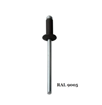 Заклепка 3,2х08мм вытяжная комбинированная RAL9005, черный
