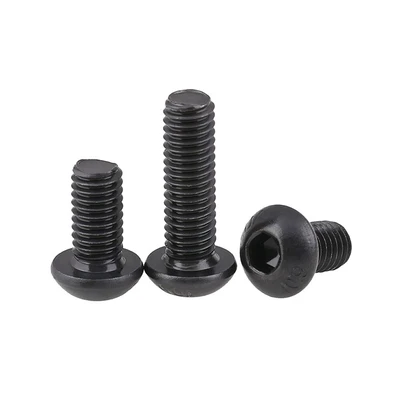 Винт с внутренним шестигранником ISO 4х10 класс прочности 10.9, оксидированная сталь