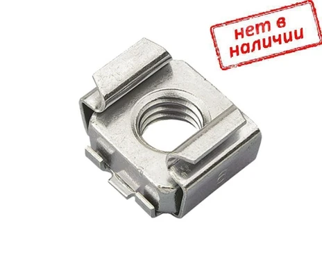 Гайка М6 клетевая Zn/Zn 1,2-1,6 (отверстие в листе 8,3*8,3)