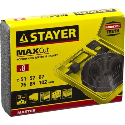 Коронки по дереву 6 шт. (51-102мм) Stayer Maxcut арт. 29600-H8