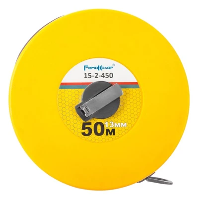 Лента измерительная 50мх13мм фибергласовая катушечная ручка арт. 15-2-450