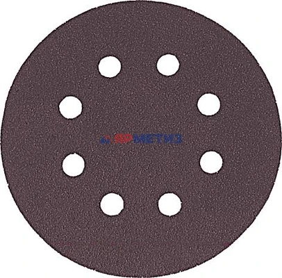Круг 125мм абразивный под липучку Р1000 MOS (5 шт.) с отверстиями арт. 39843М