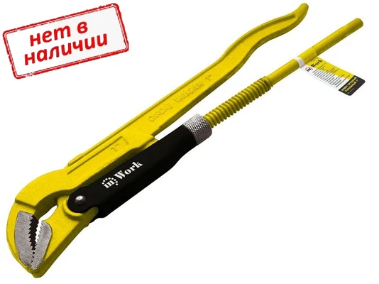 Ключ трубный 1'' CrV 45 град. InWork арт. 70372