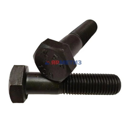 Болт шестигранный DIN 960 16х1,5х50 с мелкой неполной резьбой, класс прочности 10.9, оксидированный (нет в наличии)