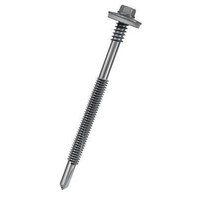 Саморезы для сэндвич-панелей 6,3/5,5х130мм со сверлом, оцинкованная сталь