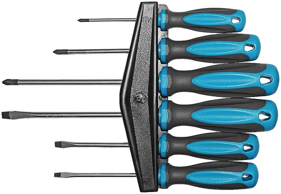 Набор отверток 6 шт. Техник на держателе Ph0.1.2+SL4.5.6  арт. 53900M