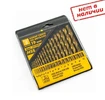 Набор свёрл по металлу 19 шт. нитридтитановые (1-10мм) MosTek арт. 1371910
