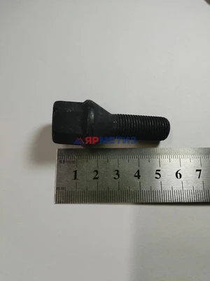 Болт колесный 12х1,25х52/28мм ключ 17мм, конус Dacromet BLACK арт. S-966-06