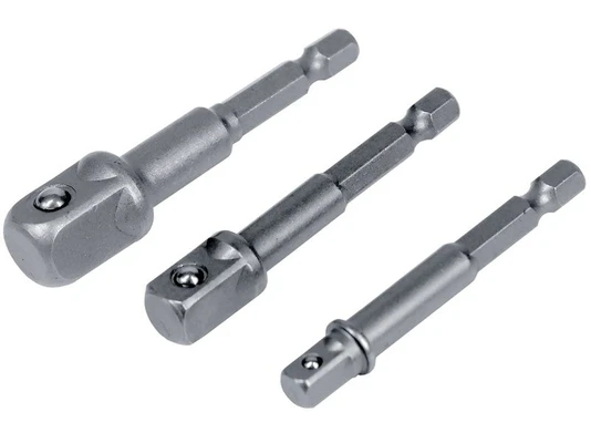 Адаптеры под головки с хвостовика под биты (3 шт.) кованые арт. 57952