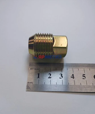 Гайка 12х1,5х32мм ключ 19мм, конус открытая с внешней резьбой цинк арт. H-0057