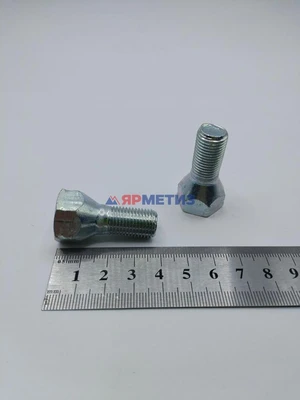 Болт 12х1,25х23мм колесный конус цинк, ключ 19мм 2108-15 арт. 00356-7497100-009