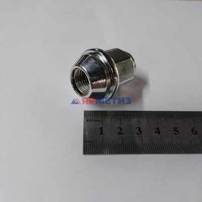 Гайка 14х1,5х36,5мм конус хром (ключ 21мм) Ford, LR Freelander арт. FD1448 Cr