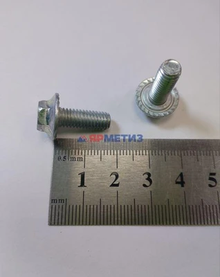 Болт 6х16мм с зубчатым буртиком арт. 00001-0038364-218