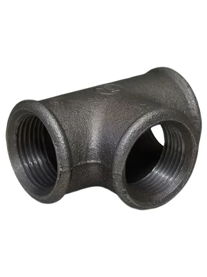 Тройник ДУ15 1/2" чёрный  FITTEX арт. 39413