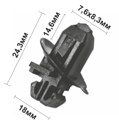 Клипса С1093 держатель молдинга