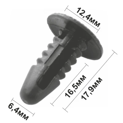 Клипса С580 держатель обшивки (ёрш) (К696)