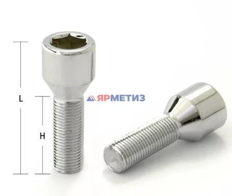 Болт колесный 12х1,5х56/25 внутренний шестигранник арт. 98-0170AB